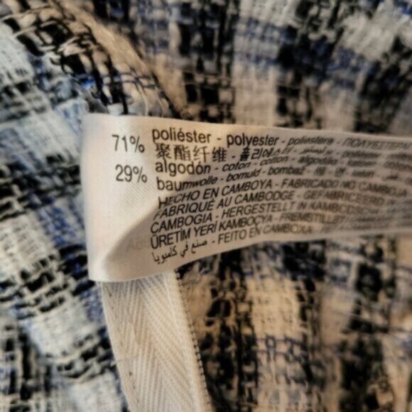 ZARA Cropped Tweed Top NWT Sz Large - Picture 4 of 10